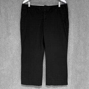 GAP Low Rise Stretch Cotton Straight Leg Crop Trousers